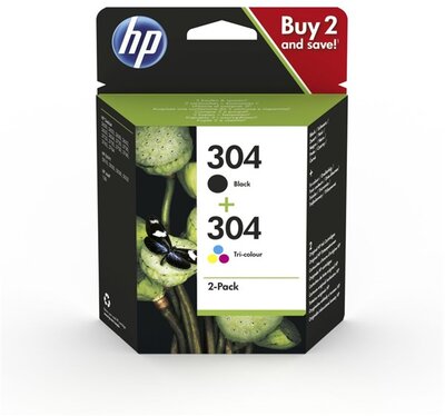 HP 304 Fekete és háromszínű tintapatron csomag (3JB05AE)