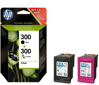 HP 300 Fekete + Háromszínű tintapatron (CN637EE)