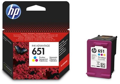 HP 651 Háromszínű tintapatron (C2P11AE)