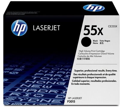HP 55X Fekete nagykapacitású toner (CE255X)