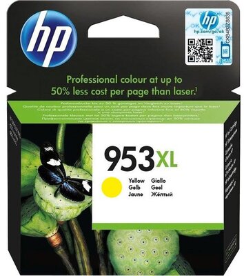 HP 953XL Yellow (Sárga) nagykapacitású tintapatron (F6U18AE)