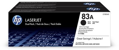 HP 83A Black (Fekete) Nagykapacitású - duopack toner (CF283AD)