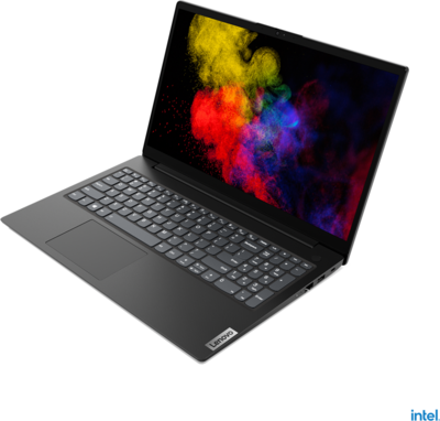 Lenovo V15 G2 Notebook (82QY00NLHV) - 15.6" FullHD, Intel Celeron N4500, 8GB RAM, 256GB SSD, Magyar billentyűzet, Operációs rendszer nélkül, 2 év garancia, Fekete színben