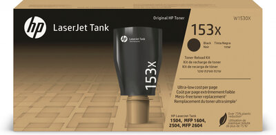 HP 153X Black (Fekete) toner nagy kapacitású utántöltő készlet (W1530X)
