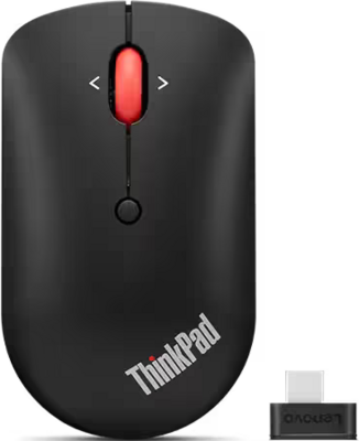 Lenovo ThinkPad USB-C Wireless Compact Mouse Vezeték nélküli (4Y51D20848) - Fekete színben