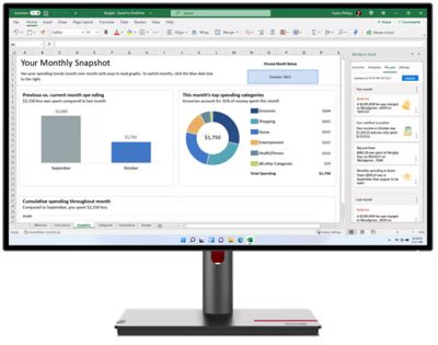 Lenovo ThinkVision P27q-30 Monitor (63A2GAT1EU) - 27" QHD (2560x1440), IPS, 16:9, 1000:1, 350cd/m2, 4ms, HDMI, DisplayPort, DP-out, VESA, 3 év garancia, Fekete színben