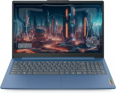 Lenovo IdeaPad Slim 3 Notebook (82XB00ACHV) - 15.6" FullHD, Intel Core i3-N305, 8GB RAM, 512GB SSD, Magyar billentyűzet, Windows 11 Home, 3 év garancia, Kék színben