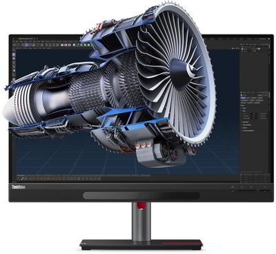 Lenovo ThinkVision 27 3D Monitor (63F1UAT3EU) - 27" UHD (3840x2160), IPS, 16:9, 1200:1, 310cd/m2, 4ms, VESA, HDMI, DisplayPort, USB Type-C, 3 év garancia, Fekete színben