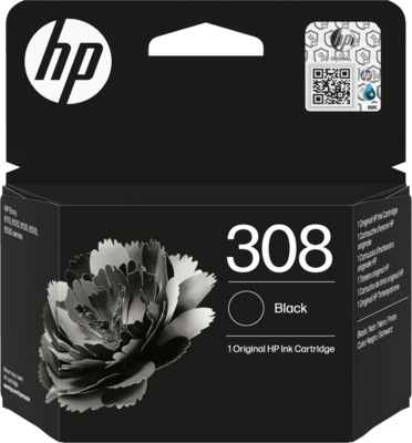 HP 308 Black (Fekete) tintapatron (7FP21UE) - Eredeti HP kellékanyag