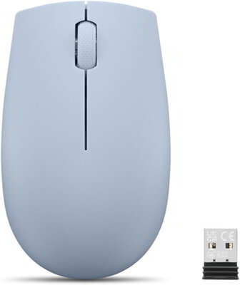 Lenovo 300 Wireless Compact Mouse Vezeték nélküli egér (GY51L15679) - Világoskék színben
