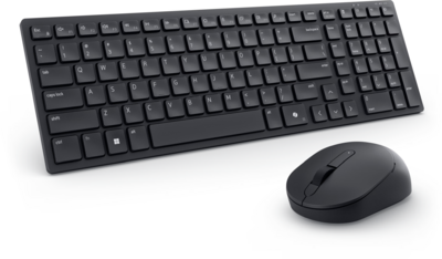 Dell KM555 Pro Compact Silent Vezeték nélküli magyar billentyűzet és Egér (580-BBWC) - Fekete színben