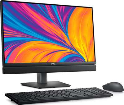 Dell Optiplex 7420 All In One számítógép (02O7420AIO35WEMEAVPU) - 23.8" FullHD, Kamera, Intel Core i5-14500T, 8GB RAM, 256GB SSD, WiFi + Bluetooth, Operációs rendszer nélkül, 3 év garancia, Fekete színben
