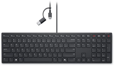Dell Pro KB525C Vezetékes USB-A és USB-C Billentyűzet magyar billentyűzet (580-BBSP)