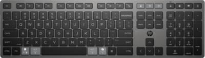 HP 720 Újratölthető, többeszközös Bluetooth magyar billentyűzet (9T5B1AA) - Fekete színben