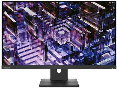 Lenovo ThinkVision E24q-30 Monitor (63ECGAT2EU) - 23.8" QHD (2560x1440), IPS, 4ms, 16:9, 1300:1, 100Hz, HDMI, DisplayPort, Hangszóró, 3 év garancia, Fekete színben