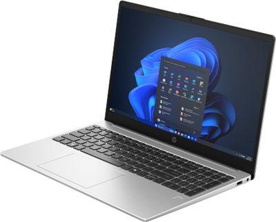 HP 250R G10 Notebook (B9YN1ET) - 15.6" FullHD, Intel Core 3-100U, 8GB RAM, 512GB SSD, Magyar billentyűzet, Operációs rendszer nélkül, 3 év garancia, Ezüstszürke színben