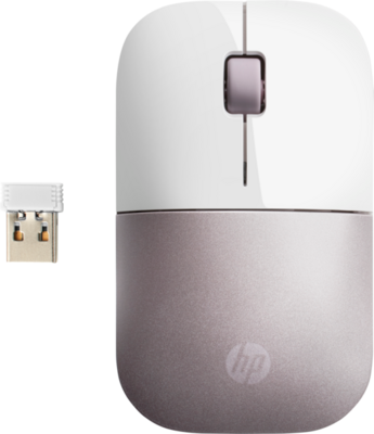 HP Wireless Mouse Z3700 Vezeték nélküli egér (4VY82AA) - Fehér/rózsaszín színben