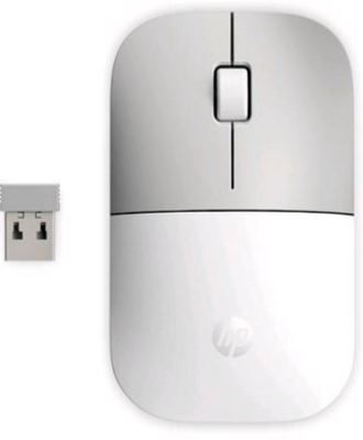 HP Wireless Mouse Z3700 Vezeték nélküli egér (171D8AA) - Fehér/ezüst színben