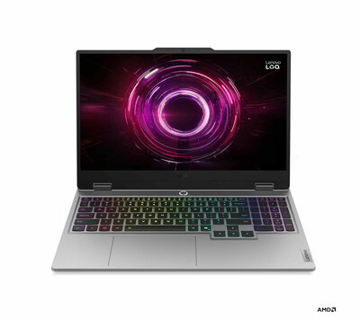 Lenovo LOQ 15AHP10 Gamer Notebook (83JG002THV) - 15.6" FullHD, AMD Ryzen 7-250, 16GB RAM, 1TB SSD, nVidia GeForce 5050 8GB, Magyar billentyűzet, Operációs rendszer nélkül, 3 év garancia, Sötétszürke színben