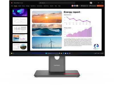 Lenovo ThinkVision P24Q-40 Monitor (64B2GAT1EU) - 23.8" QHD (2560x1440), IPS, 16:9, 1500:1, 300cd/m2, 4ms, HDMI, DisplayPort, USB, 3 év garancia, Fekete színben