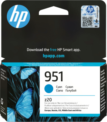 HP 951 Cyan (Ciánkék) tintapatron (CN050AE)