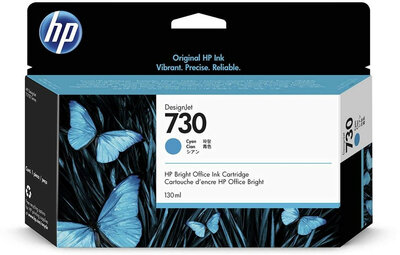 HP 730 Cyan (Ciánkék) eredeti DesignJet tintapatron (P2V62A) - 130ml