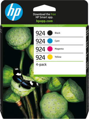 HP 924 CMYK (Ciánkék/Magenta/Sárga/Fekete) tintapatron csomag (6C3Z1NE)