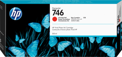 HP 746 Chromatic Red (Monokromatikus vörös) DesignJet tintapatron (P2V81A) - 300 ml