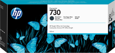HP 730 Matte Black (Mattfekete) nagykapacitású tintapatron (P2V71A) - 300 ml