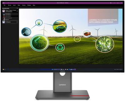 Lenovo ThinkVision P27Q-40 Monitor (64A7GAT6EU) - 27.0" QHD (2560x1440), IPS, 16:9, 1500:1, 350cd/m2, 4ms, VESA, HDMI, DisplayPort, USB, 3 év garancia, Fekete színben