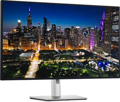 Dell UltraSharp 32 U3225QE Thunderbolt Hub Monitor (210-BQTK) - 31.5" 4K (3840x2160), IPS, 120Hz, 3000:1, 600cd, 5ms, HDMI, DisplayPort, Thunderbolt 4 (Type-C), 3 év garancia, Ezüst színben