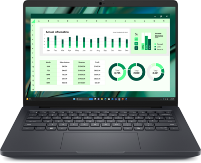 Dell Pro Max 14 Workstation Notebook (BTO120_MC14250_EMEA_UBU) - 14.0" WUXGA, Intel Core Ultra 7-265H, 16GB RAM, 512GB SSD, Magyar billentyűzet, Operációs rendszer nélkül, 3 év garancia, Grafitszürke színben