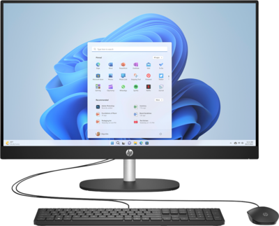 HP 27-cr0008nn All In One számítógép (AY7P7EA) - 27" FullHD, Kamera, Intel Core i3-N300, 8GB RAM, 512GB SSD, WiFi + Bluetooth, Windows 11 Home, 3 év garancia, Fekete színben