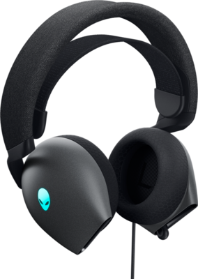 Dell AW520H Alienware Wired Gaming Headset vezetékes fejhallgató mikrofonnal (545-BBFH) - Dark Side of the Moon Fekete színben