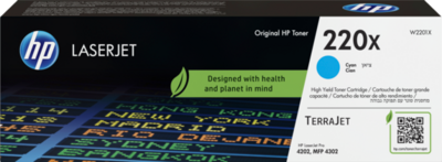 HP 220X Cyan (Ciánkék) nagykapacitású LaserJet toner (W2201X)