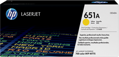 HP 651A Yellow (Sárga) LaserJet toner (CE342A)