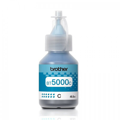 Brother BT5000C Cyan (Ciánkék) eredeti nagytöltetű tintatartály - 48.8 ml