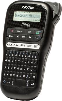 Brother PT-H110 kézi, PC kiosztású billentyűzet, thermál címkenyomtató (PTH110YJ1)