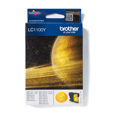 Brother LC-1100Y Yellow (Sárga) eredeti tintapatron (LC1100Y)