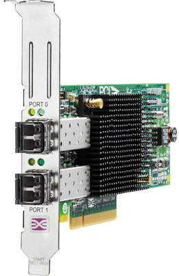 Felújított Használt HP 82E 8Gb Dual-port PCI-e FC Host Bus Adapter - Full Profile (AJ763A-FP-REF)