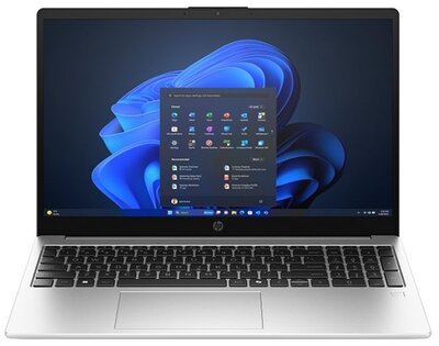 HP 250R G10 Notebook (B9YM9ET) - 15.6" FullHD, Intel Core 3-100U, 8GB RAM, 512GB SSD, Magyar billentyűzet, Operációs rendszer nélkül, 3 év garancia, Ezüst színben