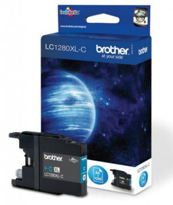Brother LC-1280XLC Cyan (Ciánkék) eredeti nagytöltetű tintapatron (LC1280XLC)