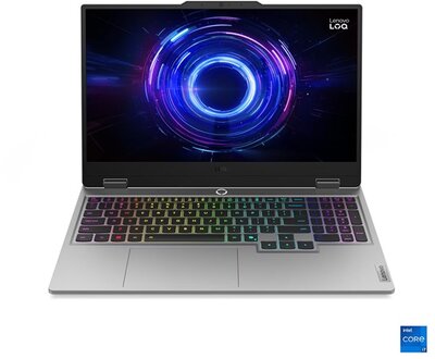 Lenovo LOQ 15IRX10 Gamer Notebook (83JE0073HV) - 15.6" FullHD, Intel Core i7-13650HX, 24GB RAM, 1TB SSD, nVidia GeForce RTX 5060 8GB, Magyar billentyűzet, Operációs rendszer nélkül, 3 év garancia, Sötétszürke színben