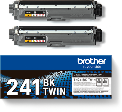 Brother TN-241BKTWIN Black (Fekete) Twin Pack - két nagytöltetű toner egy csomagban (TN241BKTWIN)