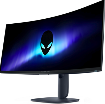 Dell Alienware 34 AW3425DW Ívelt Gaming Monitor (210-BRTW) - 34.0" QD (3440x1440), OLED, 240Hz, 21:9, 1,5m:1, 250cd, 0,03ms, HDMI, DisplayPort, USB, 3 év garancia, Fekete színben