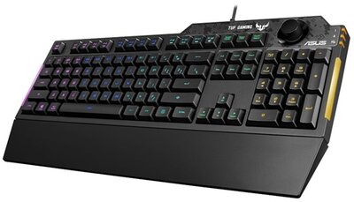 Asus TUF Gaming K1 RGB Vezetékes Gamer billentyűzet magyar kiosztás (90MP01X0-BKHA00)