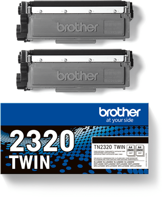 Brother TN-2320TWIN Black (Fekete) Twin Pack - két nagytöltetű toner egy csomagban (TN-2320TWIN)