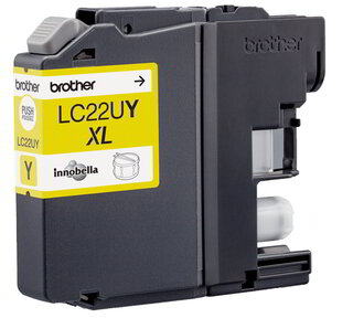 Brother LC-22UY Yellow (Sárga) eredeti tintapatron (LC22UY)