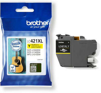 Brother LC-421XLY Yellow (Sárga) eredeti nagy kapacitású tintapatron (LC421XLY)