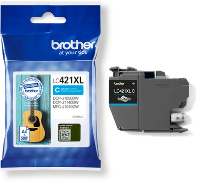 Brother LC-421XLC Cyan (Ciánkék) eredeti nagy kapacitású tintapatron (LC421XLC)